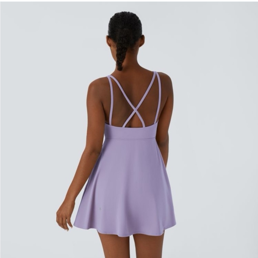 Halara Everyday Crisscross Backless Flared Dress - Picture 2 of 5